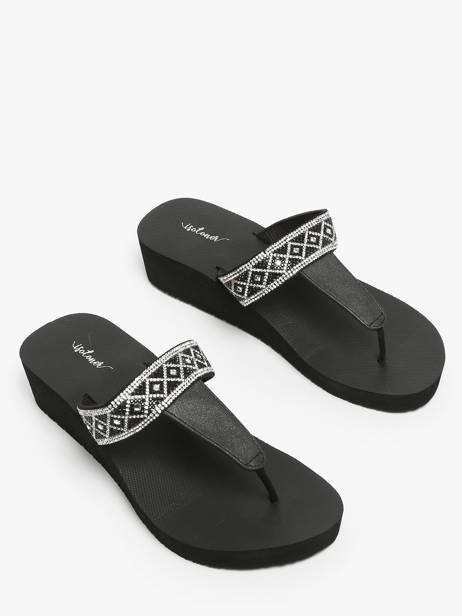 Open Sandalen Met Hak Isotoner Zwart women 94934 ander zicht 1
