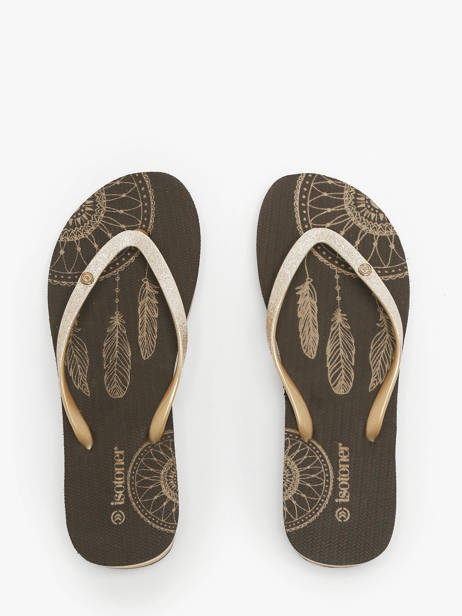 Open Sandalen Met Hak Isotoner Bruin women 94163