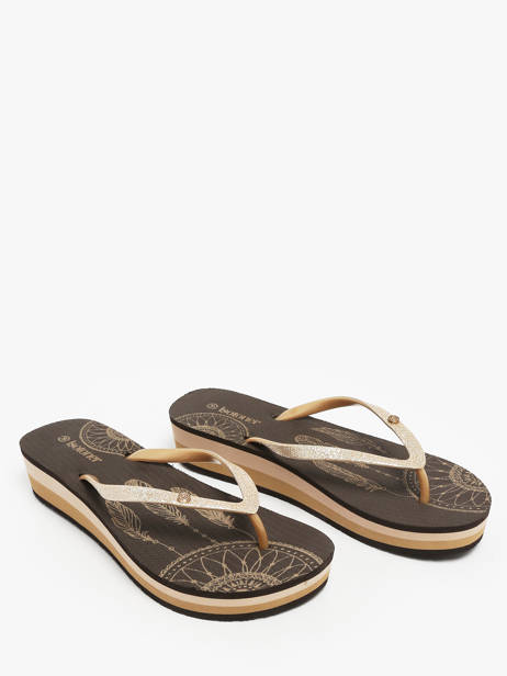 Open Sandalen Met Hak Isotoner Bruin women 94163 ander zicht 1