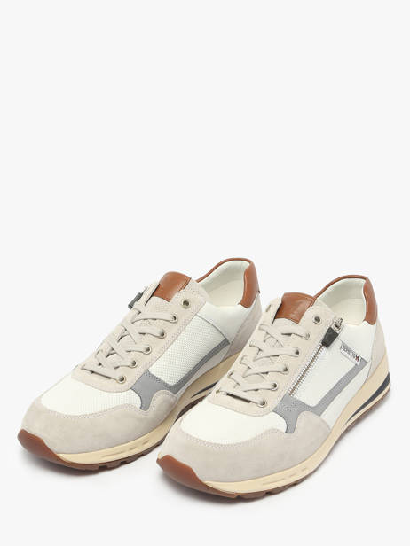 Sneakers Bradley Uit Leder Mephisto Wit men P5147074 ander zicht 2