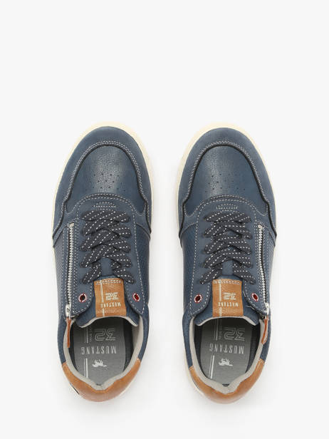 Sneakers Mustang Blauw men 4204304 ander zicht 3