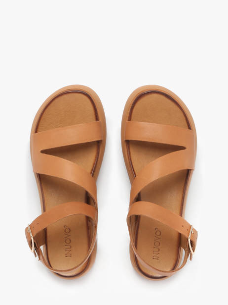 Sandalen Uit Leder Inuovo Groen women A96001 ander zicht 3