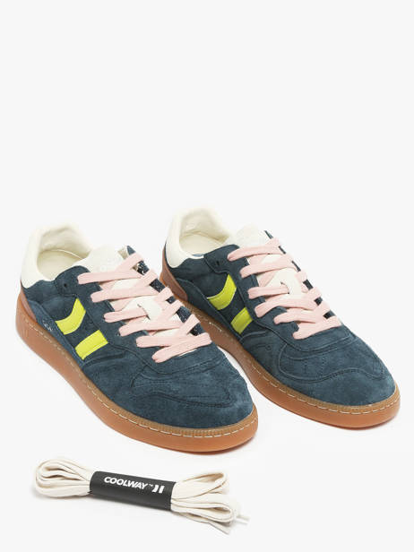 Sneakers Uit Leder Coolway Blauw men 86036020 ander zicht 1