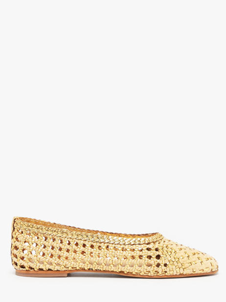 Ballerinas Uit Leder Inuovo Goud women D49006