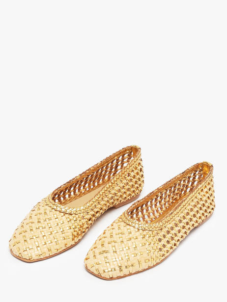 Ballerinas Uit Leder Inuovo Goud women D49006 ander zicht 1