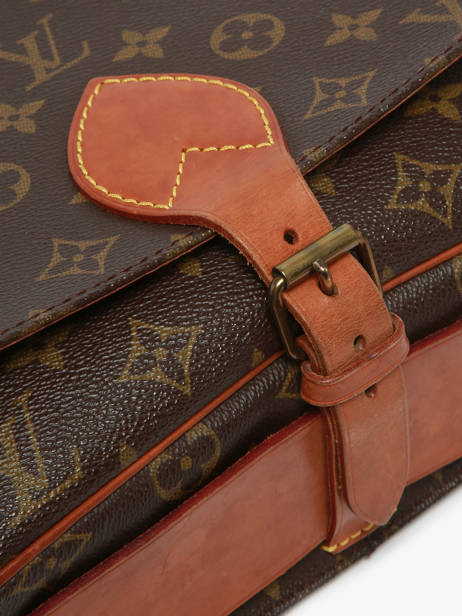 Preloved Cartouchière Monogram Crossbody Tas Louis vuitton Bruin second life 1217065 ander zicht 3