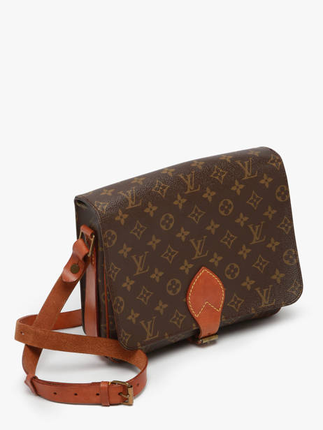 Preloved Cartouchière Monogram Crossbody Tas Louis vuitton Bruin second life 1217065 ander zicht 5