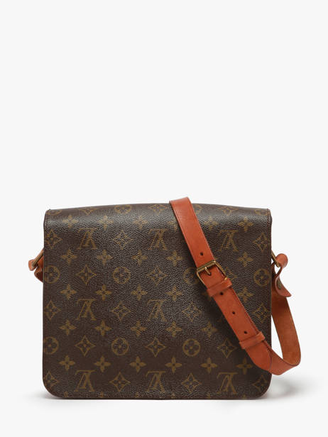Preloved Cartouchière Monogram Crossbody Tas Louis vuitton Bruin second life 1217065 ander zicht 7