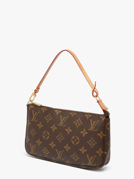 Preloved Louis Vuitton Minitas Pouch Monogram Louis vuitton Bruin second life 1363087 ander zicht 4