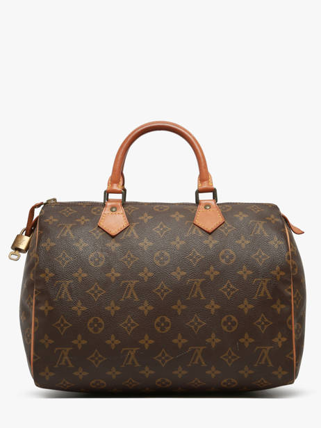 Preloved Speedy 35 Monogram Handtas Canvas En Leder Louis vuitton Bruin second life 1353782