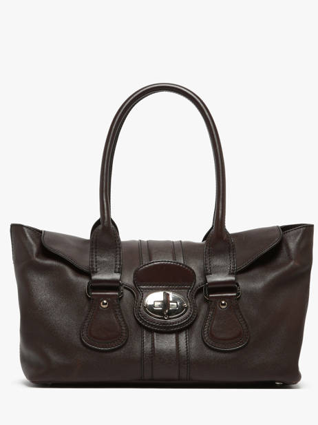 Preloved Tod's Turnlock Tote Leder Tod's Bruin second life 437072