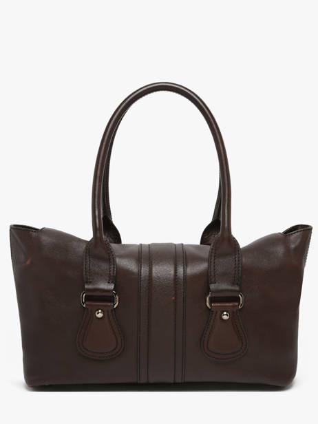 Preloved Tod's Turnlock Tote Leder Tod's Bruin second life 437072 ander zicht 6