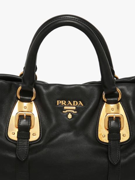 Preloved Prada Tessuto Handtas Leder Prada Zwart second life 1303381 ander zicht 2