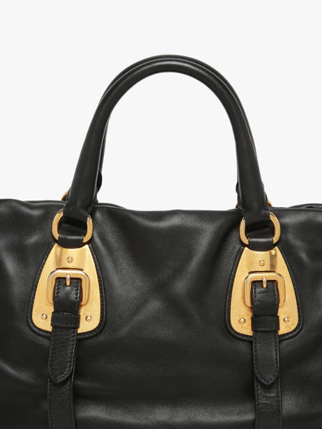Preloved Prada Tessuto Handtas Leder Prada Zwart second life 1303381 ander zicht 3