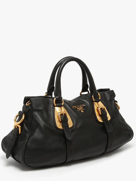 Preloved Prada Tessuto Handtas Leder Prada Zwart second life 1303381 ander zicht 4