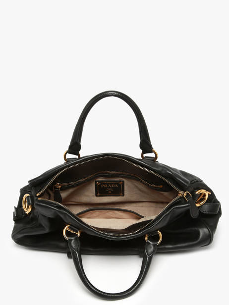 Preloved Prada Tessuto Handtas Leder Prada Zwart second life 1303381 ander zicht 5