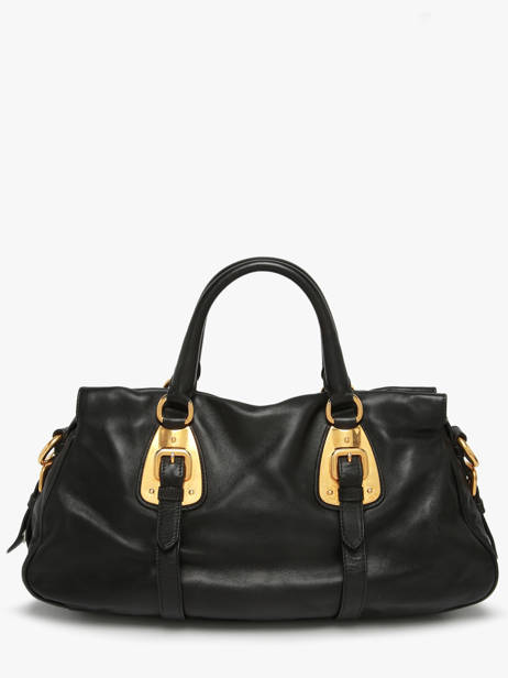 Preloved Prada Tessuto Handtas Leder Prada Zwart second life 1303381 ander zicht 6