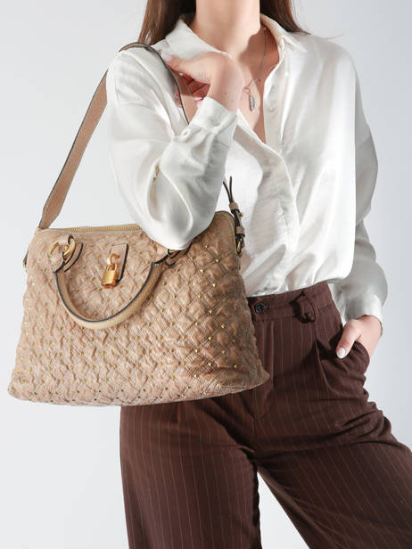 Preloved Padlock Handtas Leder Marc jacobs Beige second life 1253314 ander zicht 2