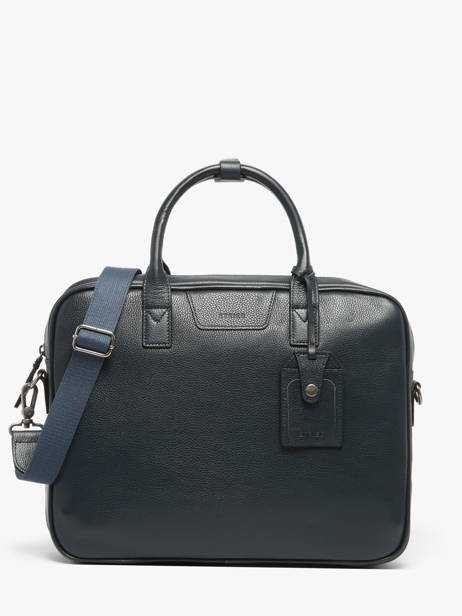 Documententas Flandres 1 Compartiment Leder Etrier Blauw flandres SABRO