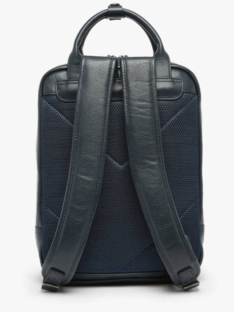 Business Rugzak Flandres 1 Compartiment Leder Etrier Blauw flandres EFLA8271 ander zicht 4