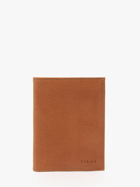 Portefeuille Met Portemonnee Oil Leder Etrier Bruin oil EOIL142