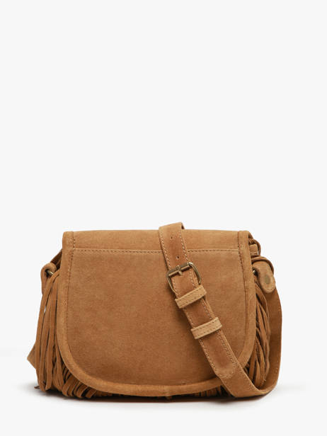 Cross Body Tas Le Bohémien Folk Leder Paul marius Bruin folk BOHEMFOL ander zicht 3