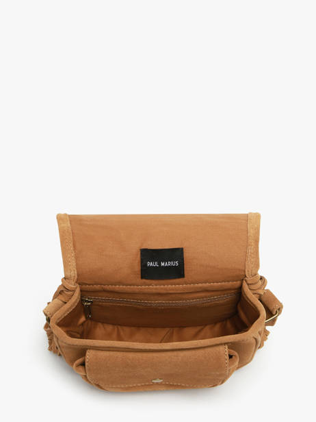 Cross Body Tas Le Bohémien Folk Leder Paul marius Bruin folk BOHEMFOL ander zicht 2