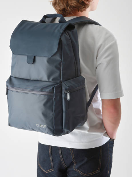 Rugzak Cluse Blauw backpack CX353 ander zicht 1