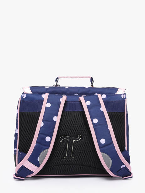 Boekentas 1 Compartiment Tann's Blauw les fantaisies f 35325 ander zicht 4