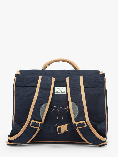 Boekentas Tann's Blauw tann's x tartine et choco 334112 ander zicht 4