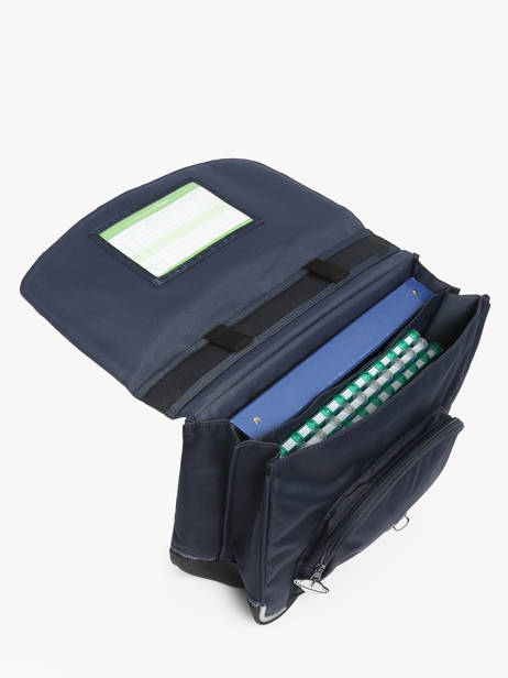 Boekentas 2 Compartimenten Tann's Blauw les fantaisies g 38142 ander zicht 3