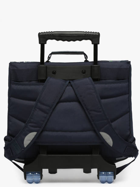 Boekentas Op Wieltjes 2 Compartimenten Tann's Blauw les fantaisies g 43142 ander zicht 4