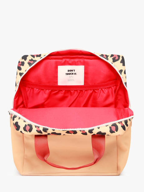 Rugzak Hello hossy Beige cool kids PKID ander zicht 3