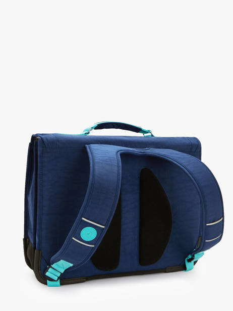 Boekentas 2 Compartimenten Kipling Blauw back to school K12074 ander zicht 4