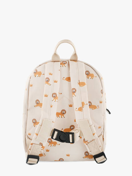 Rugzak 1 Compartiment Trixie Beige animals 97 ander zicht 4