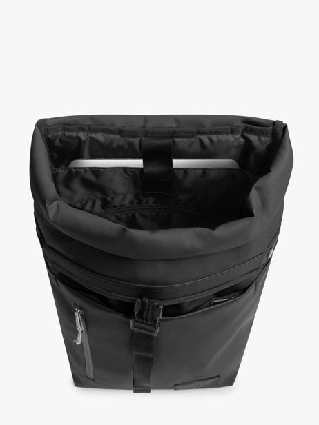 Rugzak Eastpak Zwart upgrained MANHATTA ander zicht 2