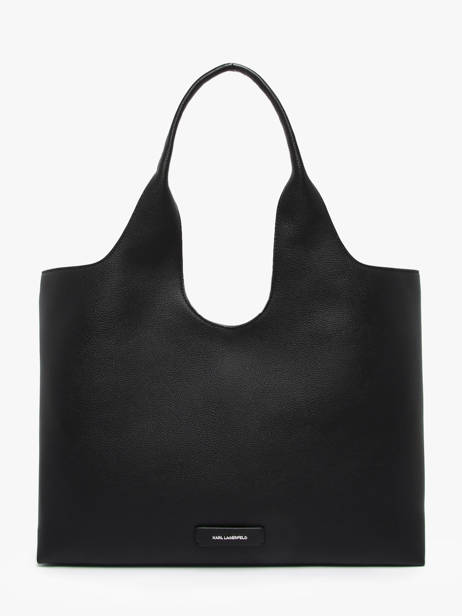 Schoudertas K Ikon Polyurethaan Karl lagerfeld Zwart k ikon A3W30096 ander zicht 3