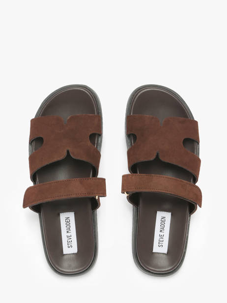 Sandalen Uit Leder Steve madden Bruin women 11003504 ander zicht 3