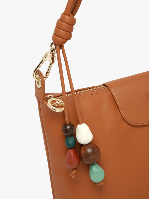 Longchamp Le pliage xtra perles Schoudertas Bruin