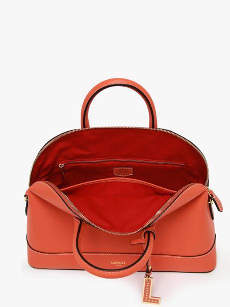 Handtassen Belleville Leder Lancel Oranje belleville A13736 ander zicht 3