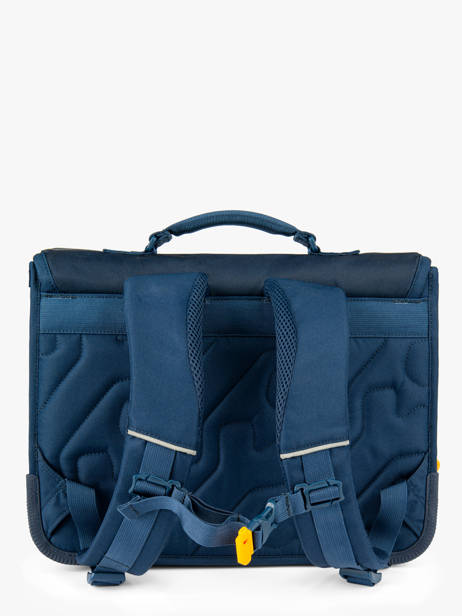 Boekentas 2 Compartimenten Stones and bones Blauw boys B ander zicht 4