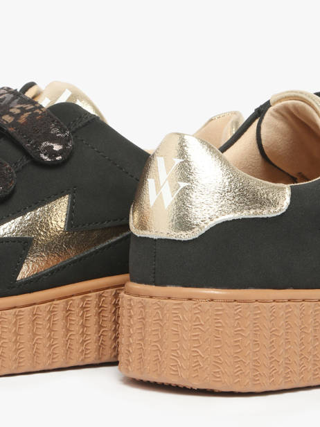 Sneakers Vanessa wu Zwart women BK2714NR ander zicht 2