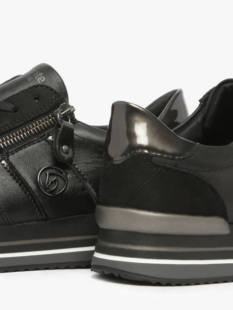 Sneakers Uit Leder Remonte Zwart women 4 ander zicht 2