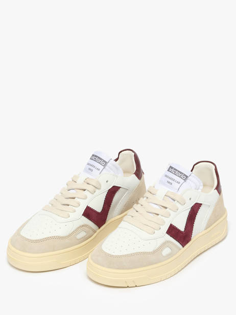 Sneakers Uit Leder Victoria Wit women 1257136 ander zicht 1