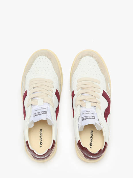 Sneakers Uit Leder Victoria Wit women 1257136 ander zicht 3