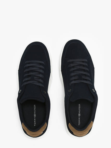 Sneakers Uit Leder Tommy hilfiger Blauw men 5517DW5 ander zicht 3