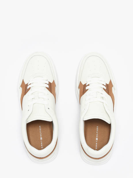 Sneakers Uit Leder Tommy hilfiger Wit men 55510LB ander zicht 3