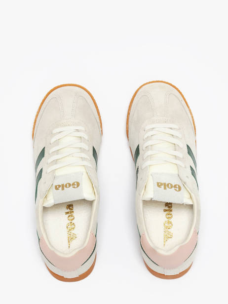 Sneakers Uit Leder Gola Beige women CLB538 ander zicht 3
