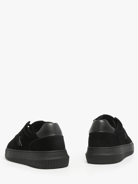 Sneakers Uit Leder Calvin klein jeans Zwart men YM01299 ander zicht 2