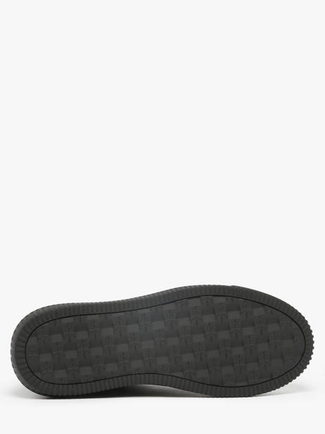 Sneakers Uit Leder Calvin klein jeans Zwart men YM01299 ander zicht 4